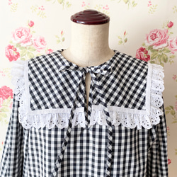 confiture blouse blackberry・black 2枚目の画像