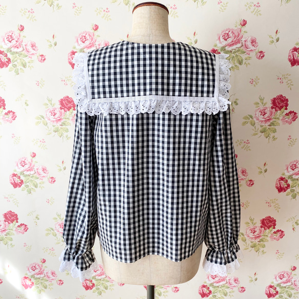 confiture blouse blackberry・black 4枚目の画像