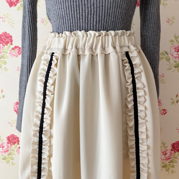 rococo skirt・ivory 5枚目の画像