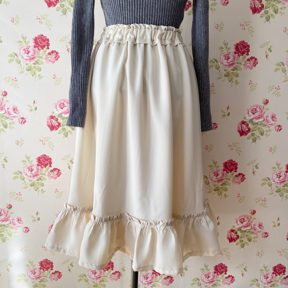 rococo skirt・ivory 7枚目の画像