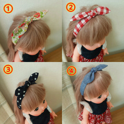 メルちゃんsizeのヘアバンド② その他人形 Ri＊Ri 通販 2260714