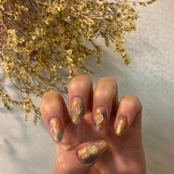 オパールジュエリー風ネイルチップ ネイルチップ（つけ爪） TOMO NAIL