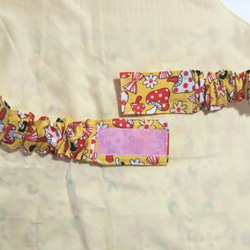 子供用エプロン&三角巾/サイズ: 110～120cm「水玉模様のキノコ」 epus110‐10 6枚目の画像