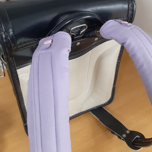 ランドセル肩カバー ハンドメイド パープル 薄紫 ランドセル なっち 
