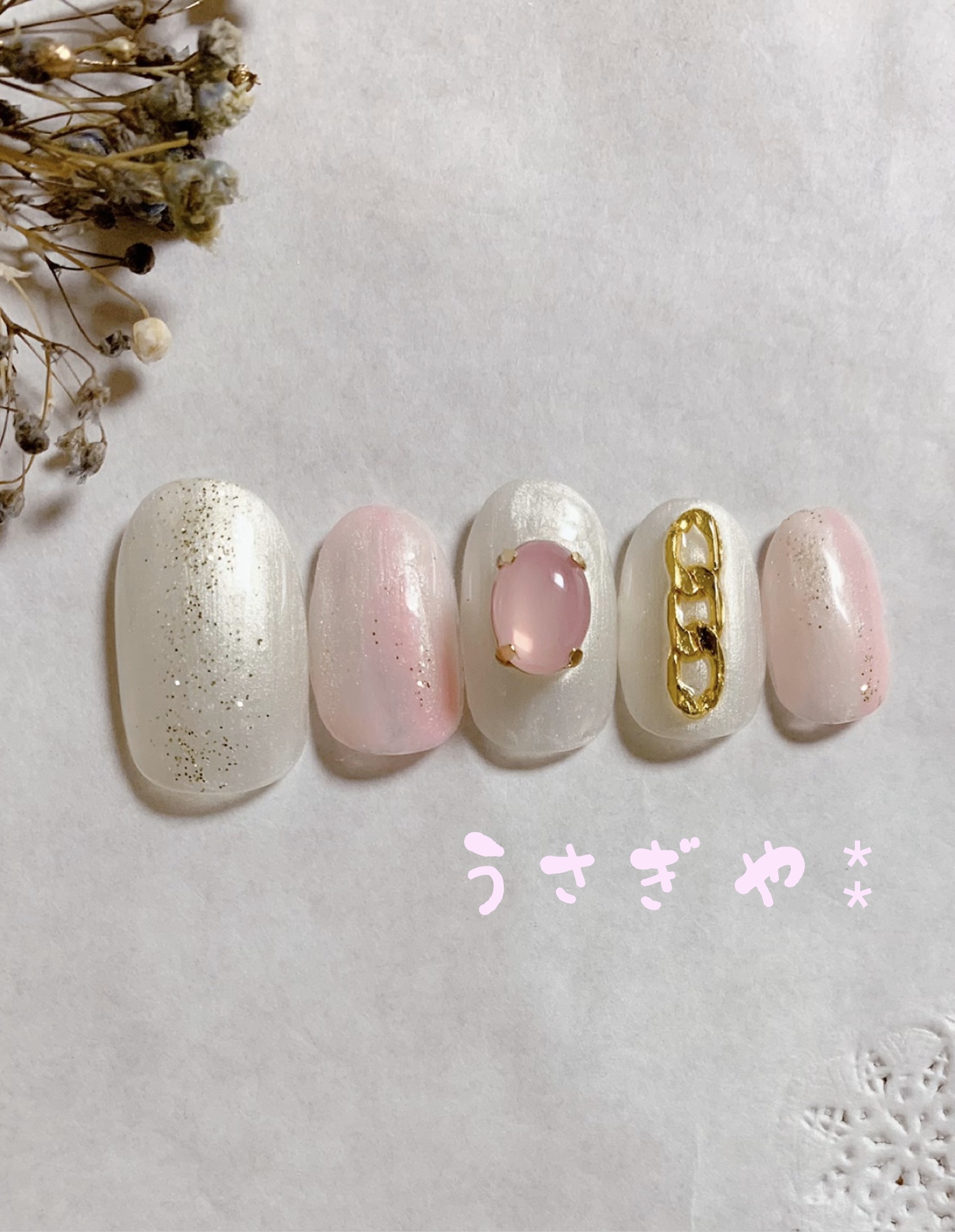 無名様 ネイルチップ 画像 ☆サイズ変更無料☆現品☆ネイルチップ/ニュアンス/大人/お上品