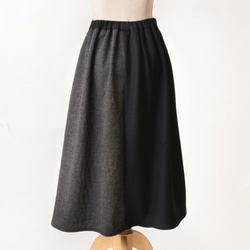 ２色スカート　ウール　サイズS〜３L　 9枚目の画像