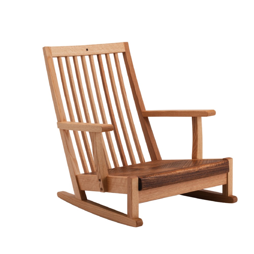 ロッキングチェア ブラウン キズ有