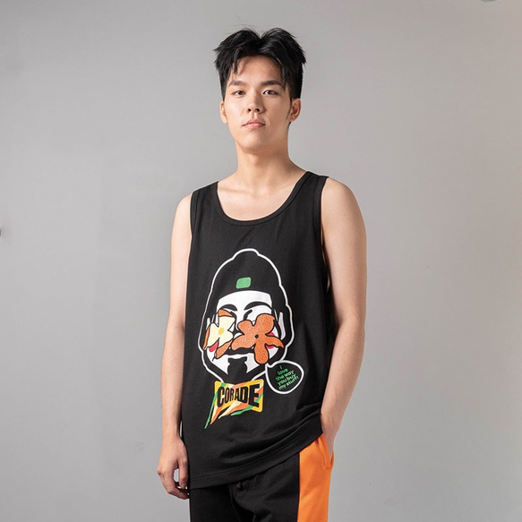 SorsorTシャツ　coradeオレンジ番頭ランニングシャツ 　メンズ・レディース・ユニセックス 4枚目の画像