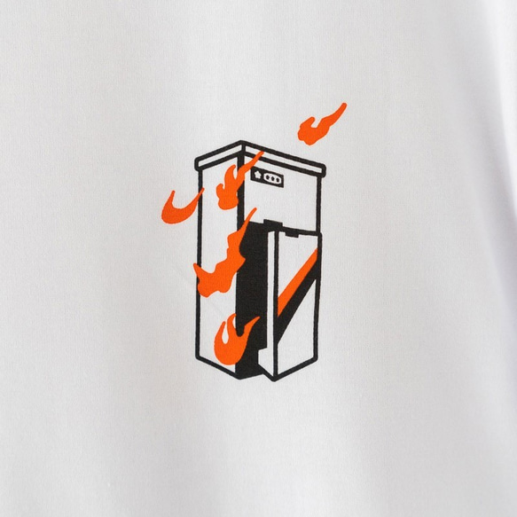 corade　炎の冷蔵庫Tシャツ　メンズ・レディース・ユニセックス 3枚目の画像