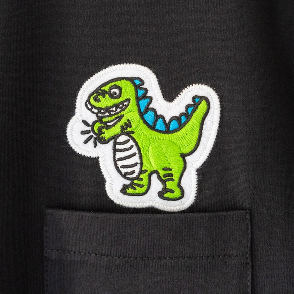 corade　チビ恐竜ポロTシャツ　メンズ・レディース・ユニセックス 3枚目の画像