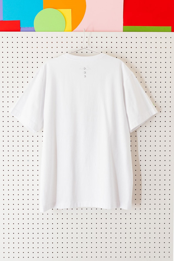 cuu 小さな画伯のチェック柄Tシャツ　メンズ・レディース・ユニセックス　 2枚目の画像