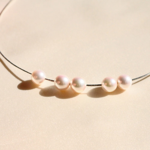 高品質リンググレード あこや真珠 5drops necklace オメガ