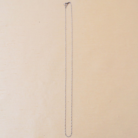 【送料無料】 K18WG ネックレス チェーン スクリュー ペンダントに 18金 ホワイトゴールド シルバーカラー 3枚目の画像