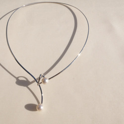 2 顆 Akoya 珍珠前鉤項鍊 夏季項鍊 [有保固] 第2張的照片