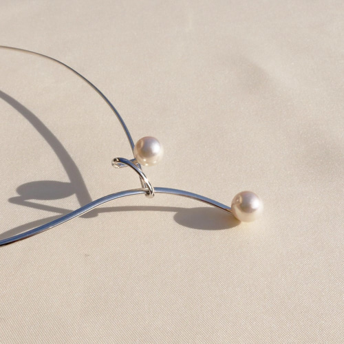 ほぼ未使用　あこや真珠ネックレス　イヤリング　silver 125㎝ロータイプ ほぼ未使用 あこや真珠ネックレス イヤリング silver 125㎝ロータイプ