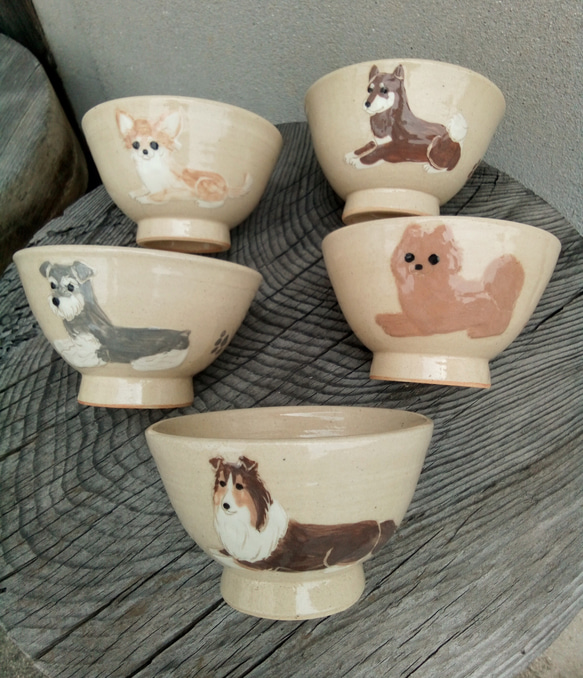 選べる犬茶ワン(受注制作) 茶碗・めし碗 neruko 通販 9783874