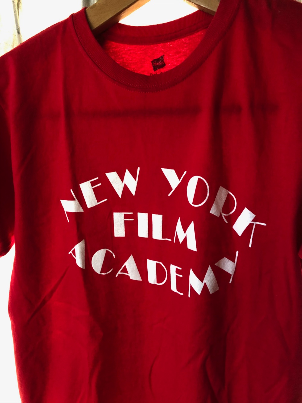 ニューヨークフィルムアカデミーTシャツ レッド サイズS New York Film ...