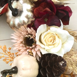 No.wreath-15229/ハロウィンリース　20-(17)　48cm/アーティフィシャルフラワー造花 7枚目の画像