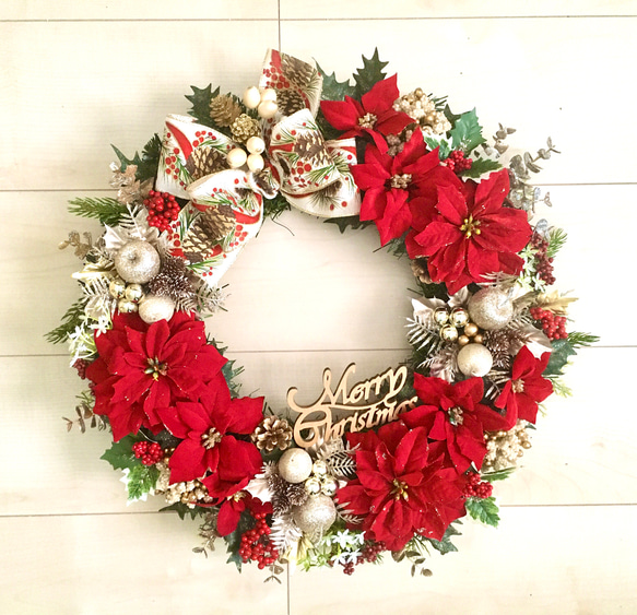 No.xmas-14400/クリスマスリース 20-(31) 45cm/アーティフィシャル