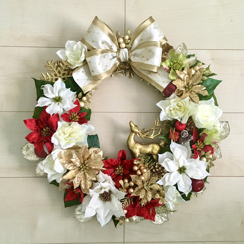 No.xmas-14401/クリスマスリース 20-(32) 45cm/アーティフィシャル  