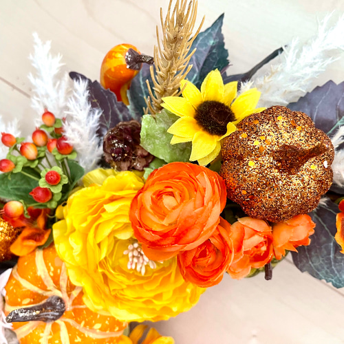 ✤ ✤ ハロウィンリース♬ 造花 デコレーションリース ✤ ✤ No.wreath