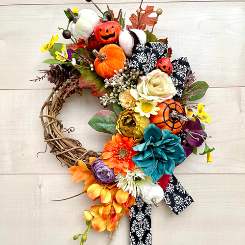 No.wreath-15393/ ハロウィンリース20-(29) 40x28cm/アーティ 