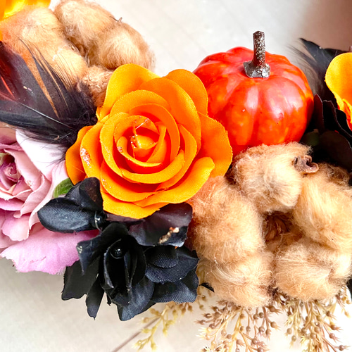 No.wreath-15400/ ハロウィンリース20-(36) 35cm/アーティ