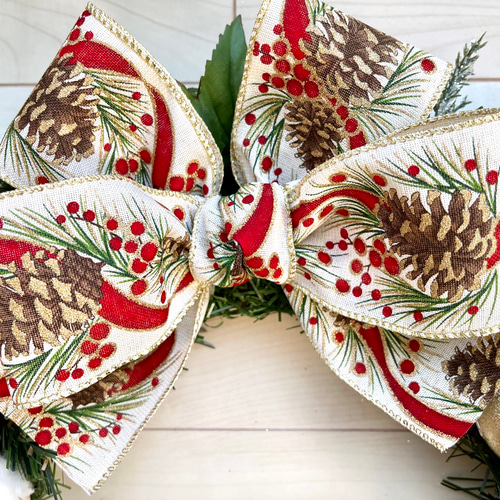 クリスマスリース　21センチ No.xmas-14414/ クリスマスリース(xmasリース) 21-(6) 44cm