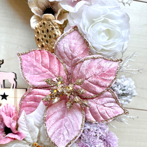 17.クリスマスリース Amazon.co.jp: ［ 2025年 mamawreath A フラワーリース ］クリスマス