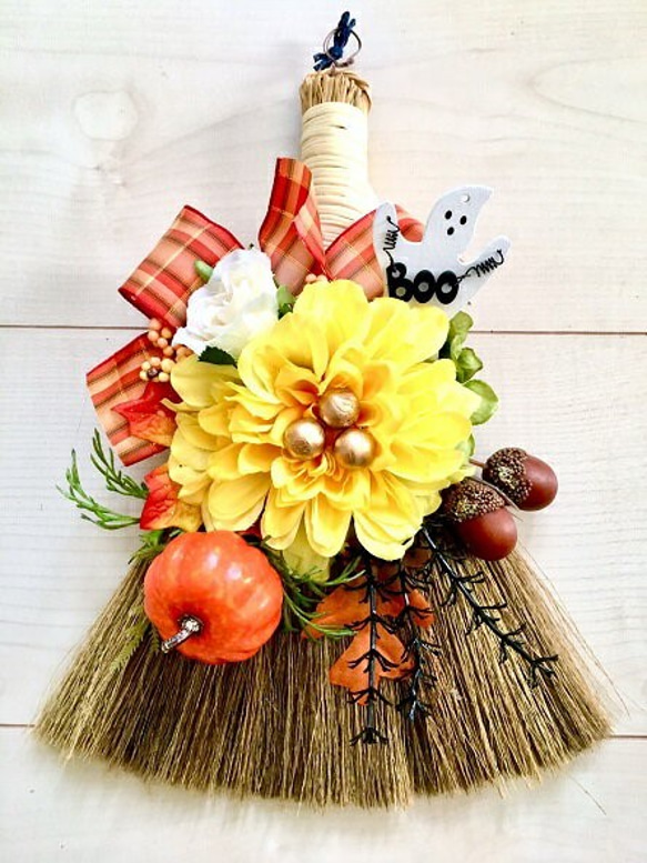 ハロウィン壁掛けフラワーアレンジオブジェNo90 imgrc0075212811.jpg