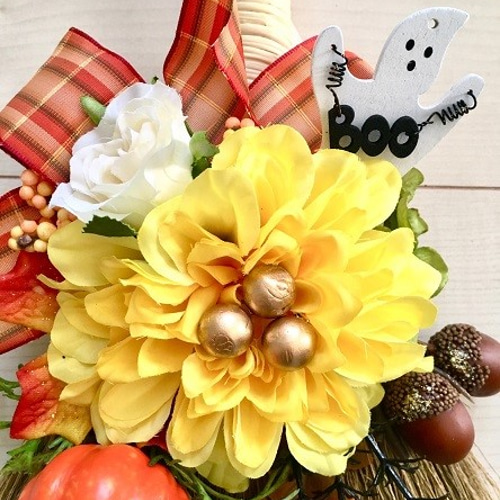 No.craft-14058/アートフラワー・アレンジメント/「ハロウィン