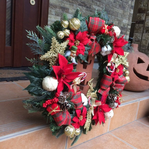 2013年製ビンテージ　特注クリスマスリース　＋クリスマスリースベース 2013年製ビンテージ特注クリスマスリース＋クリスマスリースベース