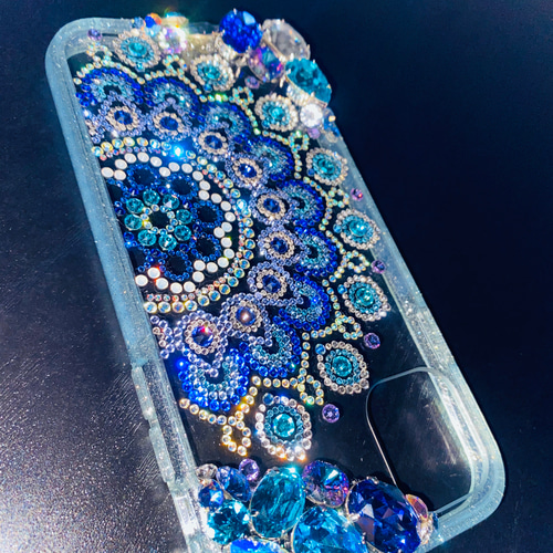 iPhone スマホケース スワロフスキー デコ電 iPhoneケース・カバー