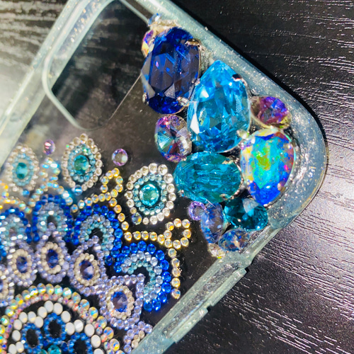 iPhone スマホケース スワロフスキー デコ電 iPhoneケース・カバー