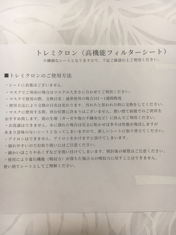 高機能フィルター付き ハワイアン マスク No2 6枚目の画像