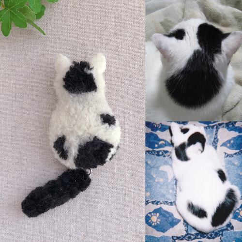 ＊にゃんこ＊サバトラちゃん　動物ぽんぽん・羊毛フェルト にゃんこ＊サバトラちゃん 動物ぽんぽん・羊毛フェルト