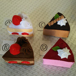 【再販9】おままごとフェルトケーキ☆お好み3個セット 2枚目の画像