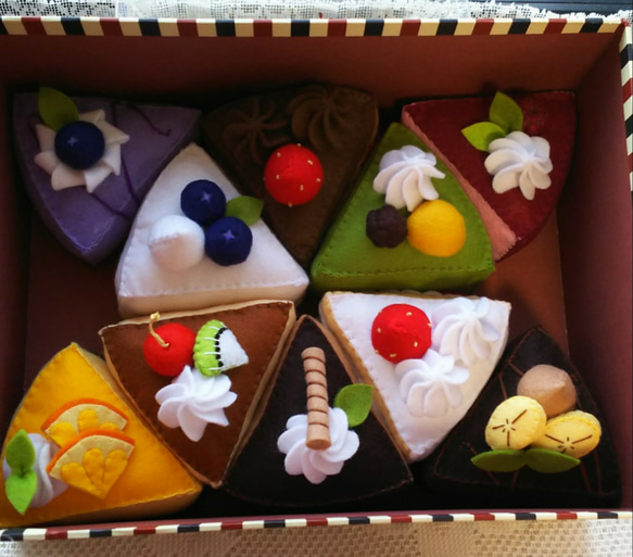 【再販15】おままごとフェルトホールケーキ☆お好みの6個セット 7枚目の画像