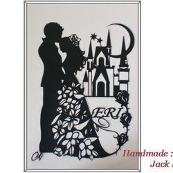 あゆ様ご依頼品 メルヘン切り絵C45 約束 切り絵 ﾒﾙﾍﾝ切り絵JackRoom 