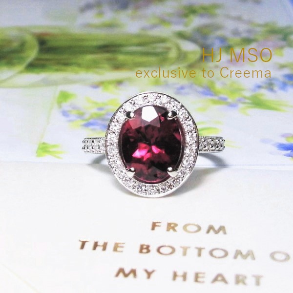 PT900 gorgeous Rubelite ring