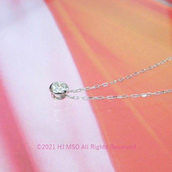K18 WG Petit diamond pendant 5枚目の画像