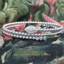 K18 WG Diamond ball bracelet 2枚目の画像