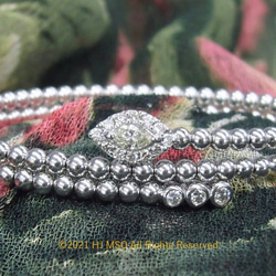 K18 WG Diamond ball bracelet 3枚目の画像