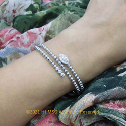 K18 WG Diamond ball bracelet 7枚目の画像