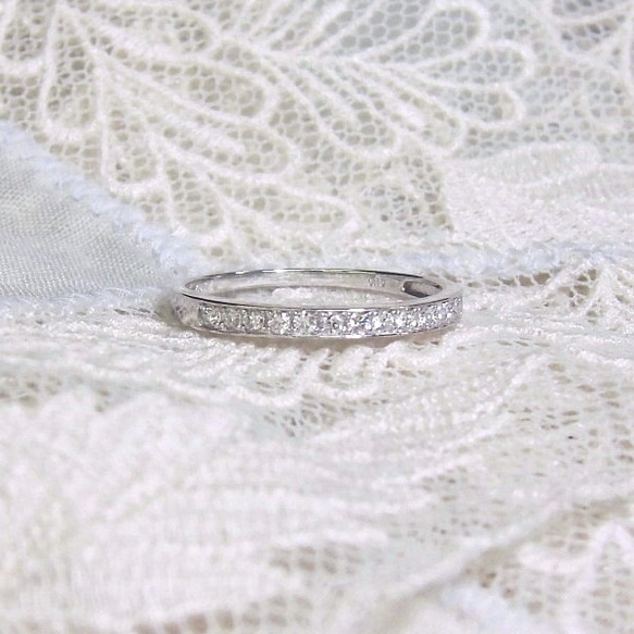 K18 WG Diamond marriage ring 2枚目の画像