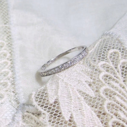 K18 WG Diamond marriage ring 4枚目の画像