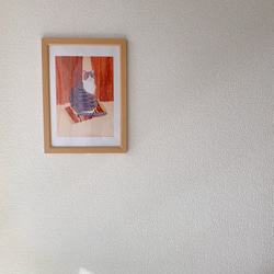 彼女の猫 (A4 Print with wooden Frame) 第1張的照片