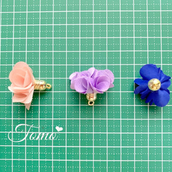 【4個入り】ローズピンク  フラワータッセル  花びら  お花  モチーフ♡ #30950 3枚目の画像