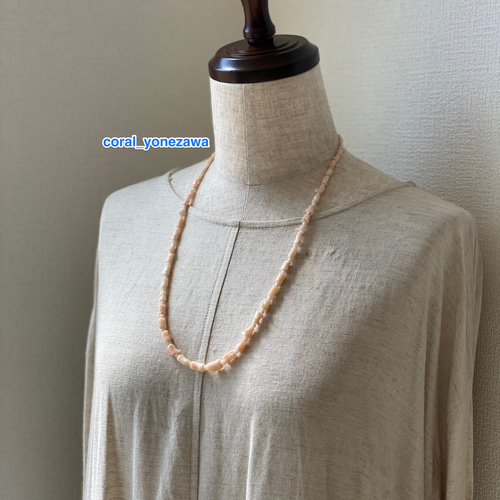 天然・ナチュラル・本物・サンゴネックレス ネックレス・ペンダント  