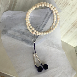 本式数珠【浄土宗】白珊瑚 2枚目の画像